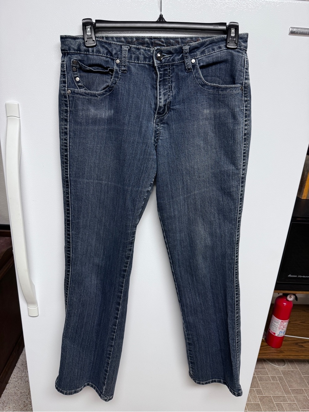 Jag Jeans Bootcut Women's Jeans - Light Blue with Yellow Accent